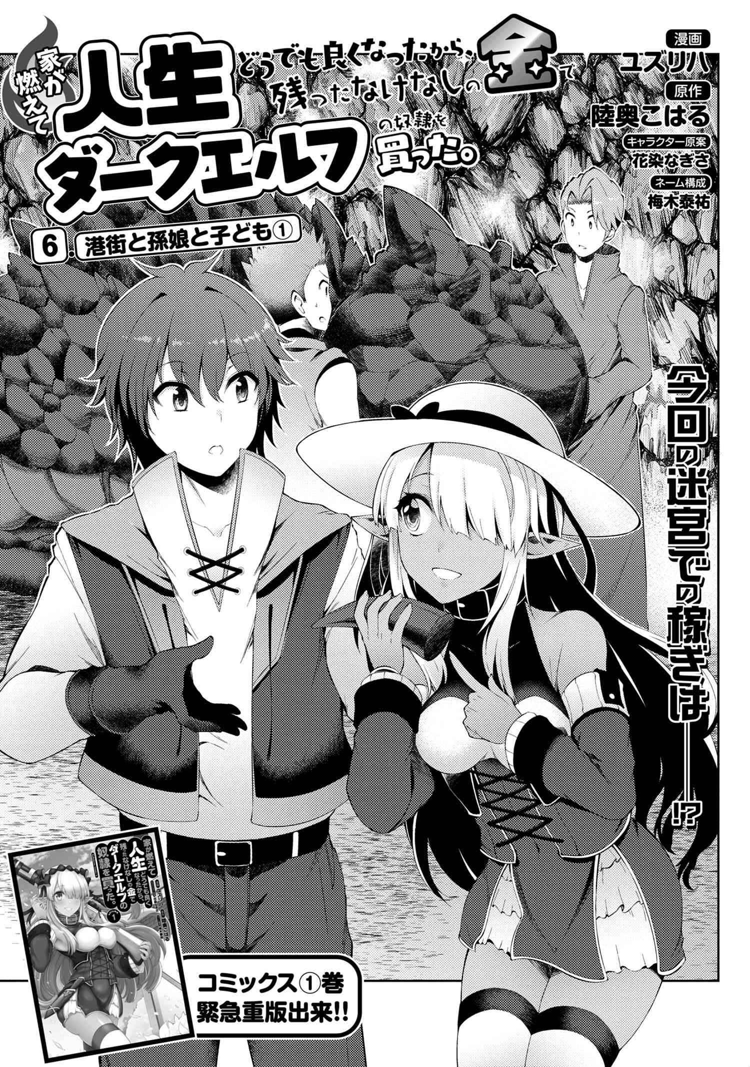 Ie ga Moete Jinsei Dou Demo Yoku Natta kara, Nokotta Nakenashi no Kin de Dark Elf no Dorei o Katta Chapter 6.1 2